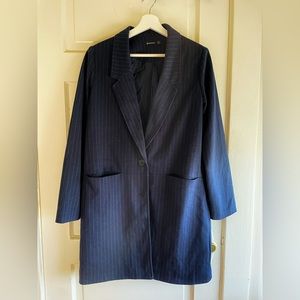 Stradivarius Navy Suit Coat